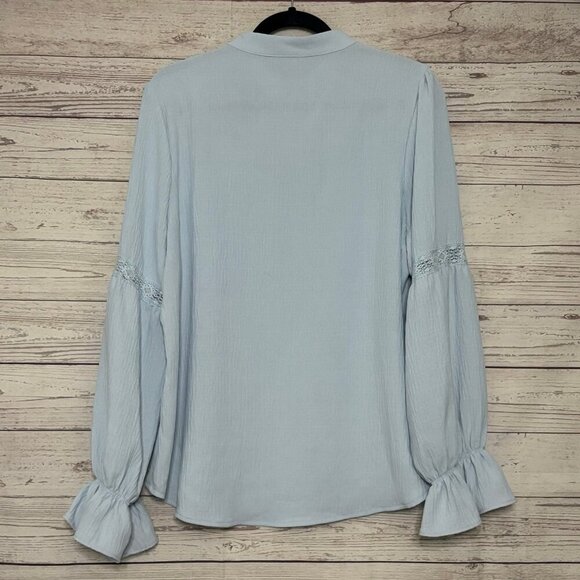 Grace Karin Lace Collar Peasant Sleeve Button Up XL - Picture 6 of 6